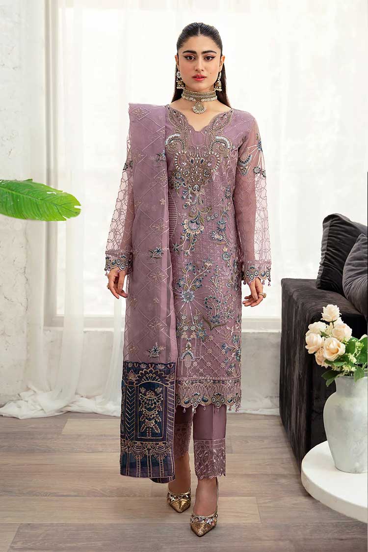 Picture of Ramsha - M 1005 Minhal Embroidered Collection Vol 10 - Available at Raja Sahib