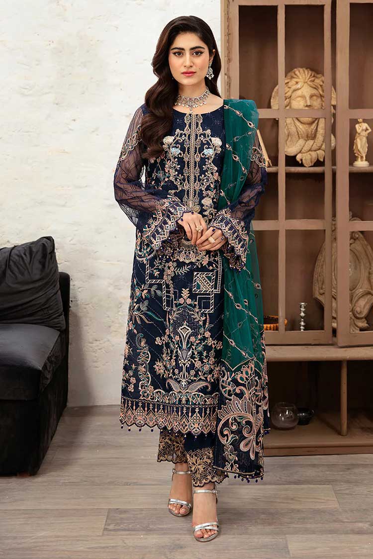 Picture of Ramsha - M 1009 Minhal Embroidered Collection Vol 10 - Available at Raja Sahib