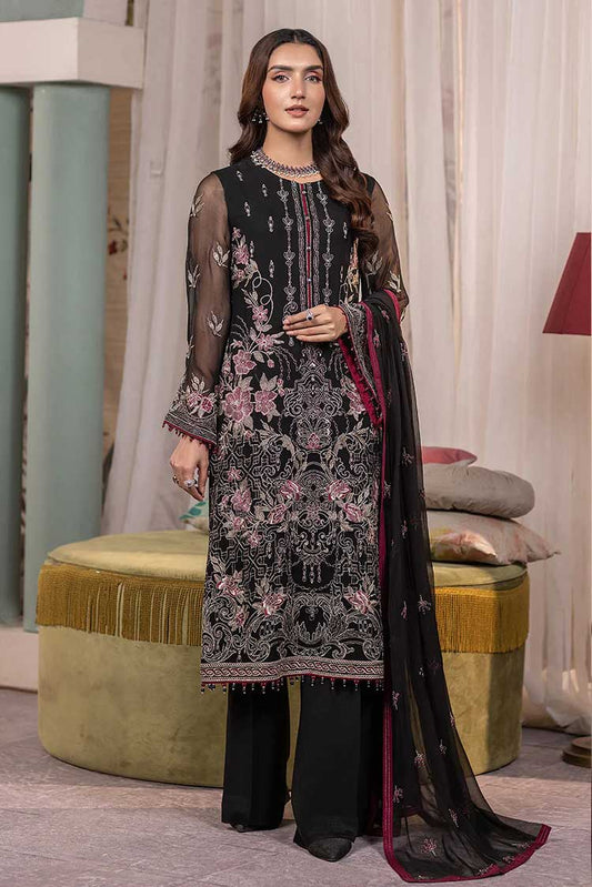 Picture of Flossie - 1405 Layla Haya Embroidered Chiffon Collection - Available at Raja Sahib