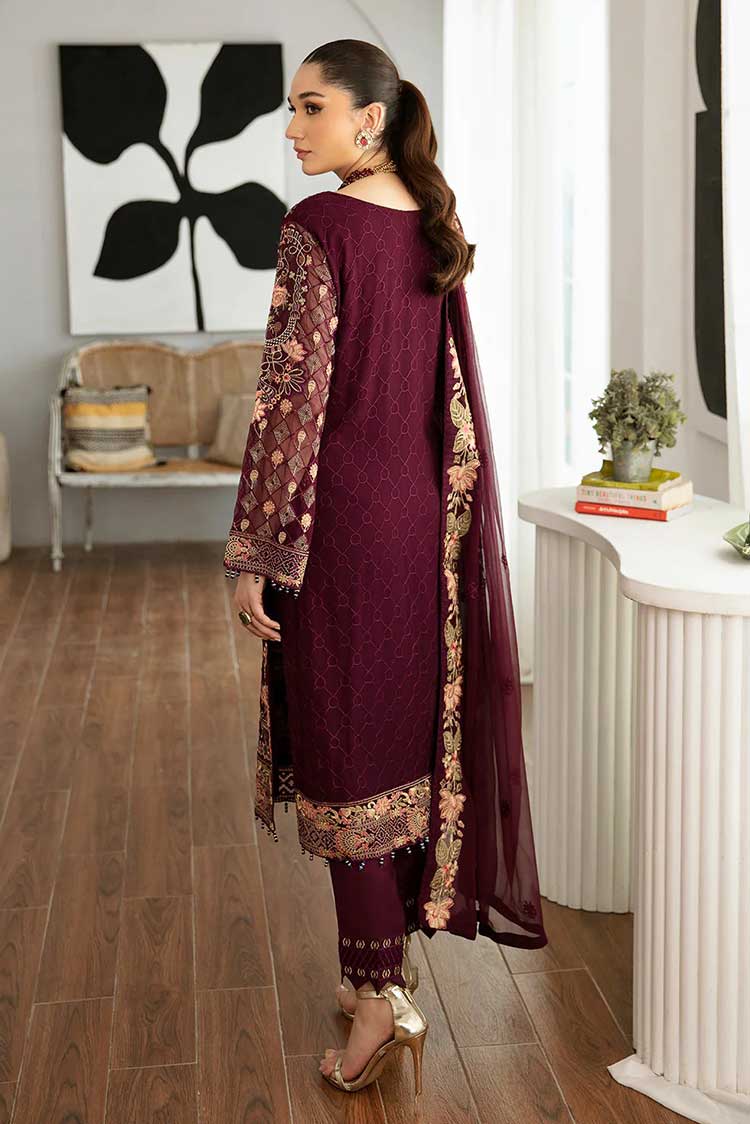 Picture of Ramsha - D 1104 Rangoon Chiffon Collection Vol 11 - Available at Raja Sahib