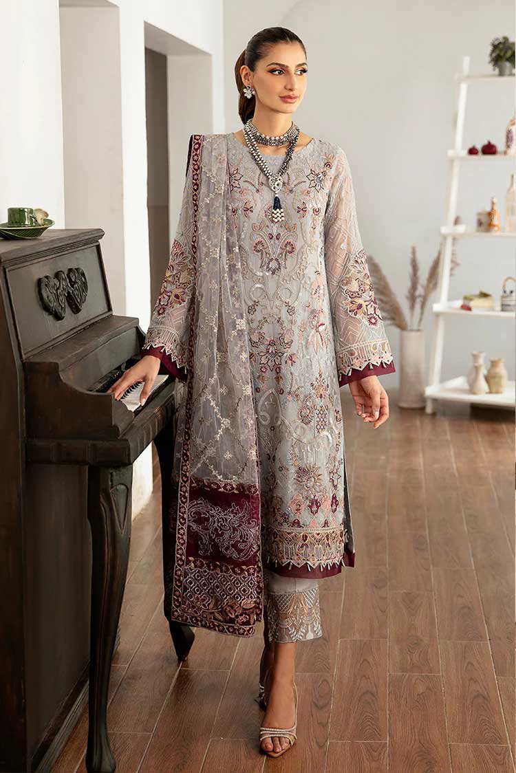 Picture of Ramsha - D 1109 Rangoon Chiffon Collection Vol 11 - Available at Raja Sahib