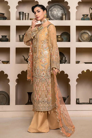 Janique - D 003 Evening Gold Luxury Embroidered Collection