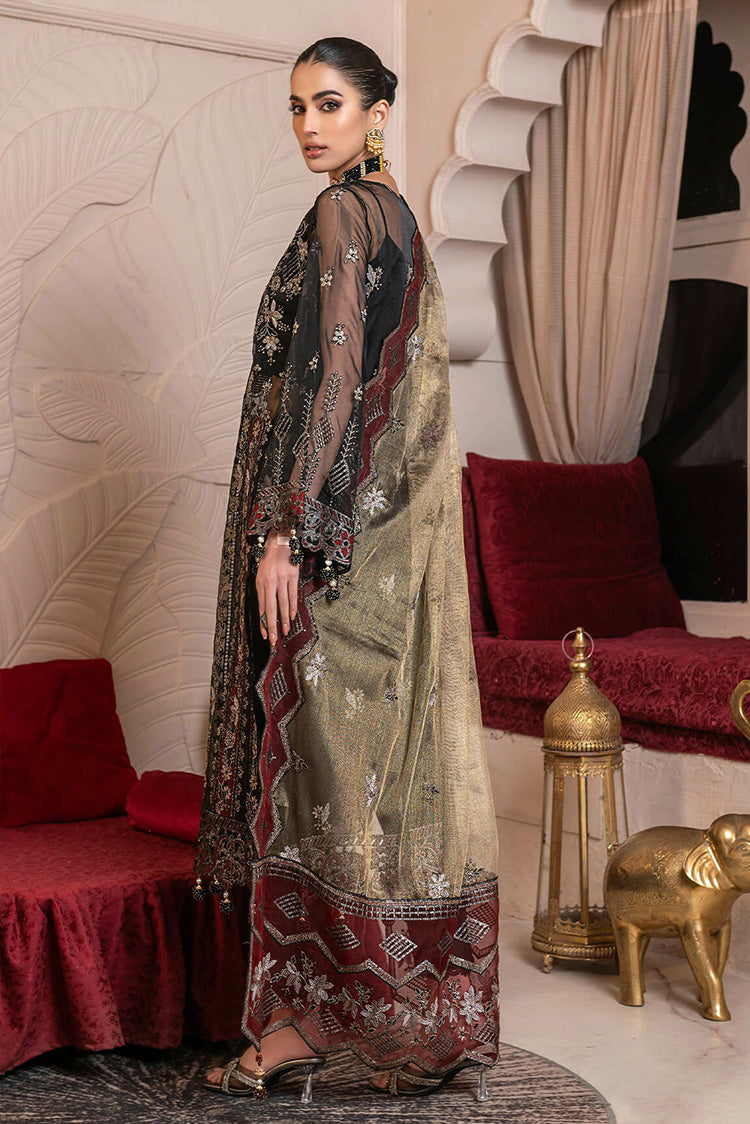 Picture of Janique - D 006 Black Frescoe Luxury Embroidered Collection - Available at Raja Sahib