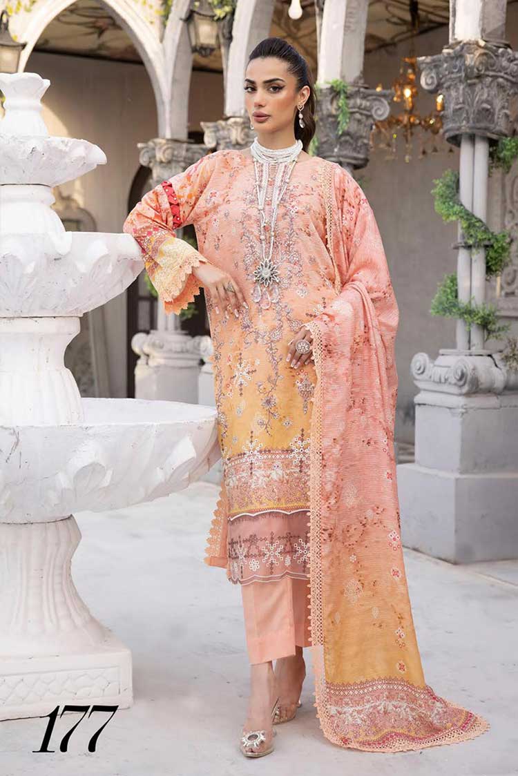 Picture of Shaista - Design 177 Maira Embroidered Karandi Collection - Available at Raja Sahib