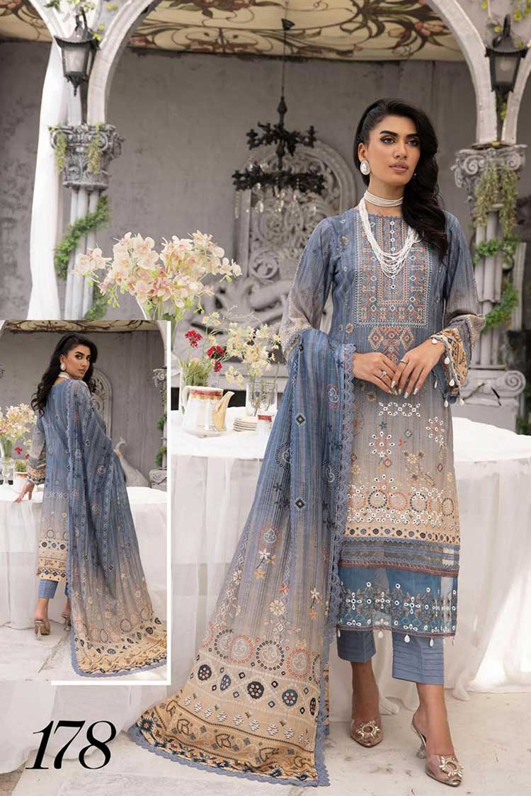 Picture of Shaista - Design 178 Maira Embroidered Karandi Collection - Available at Raja Sahib