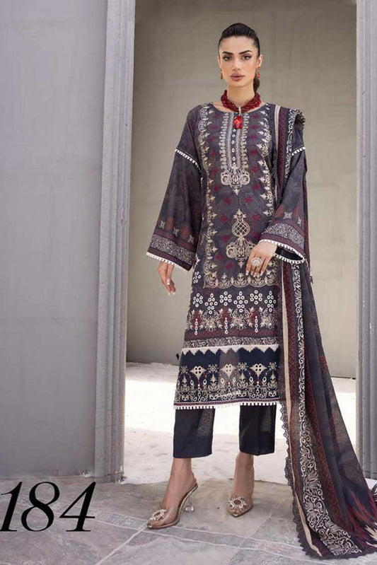 Picture of Shaista - Design 184 Maira Embroidered Karandi Collection - Available at Raja Sahib