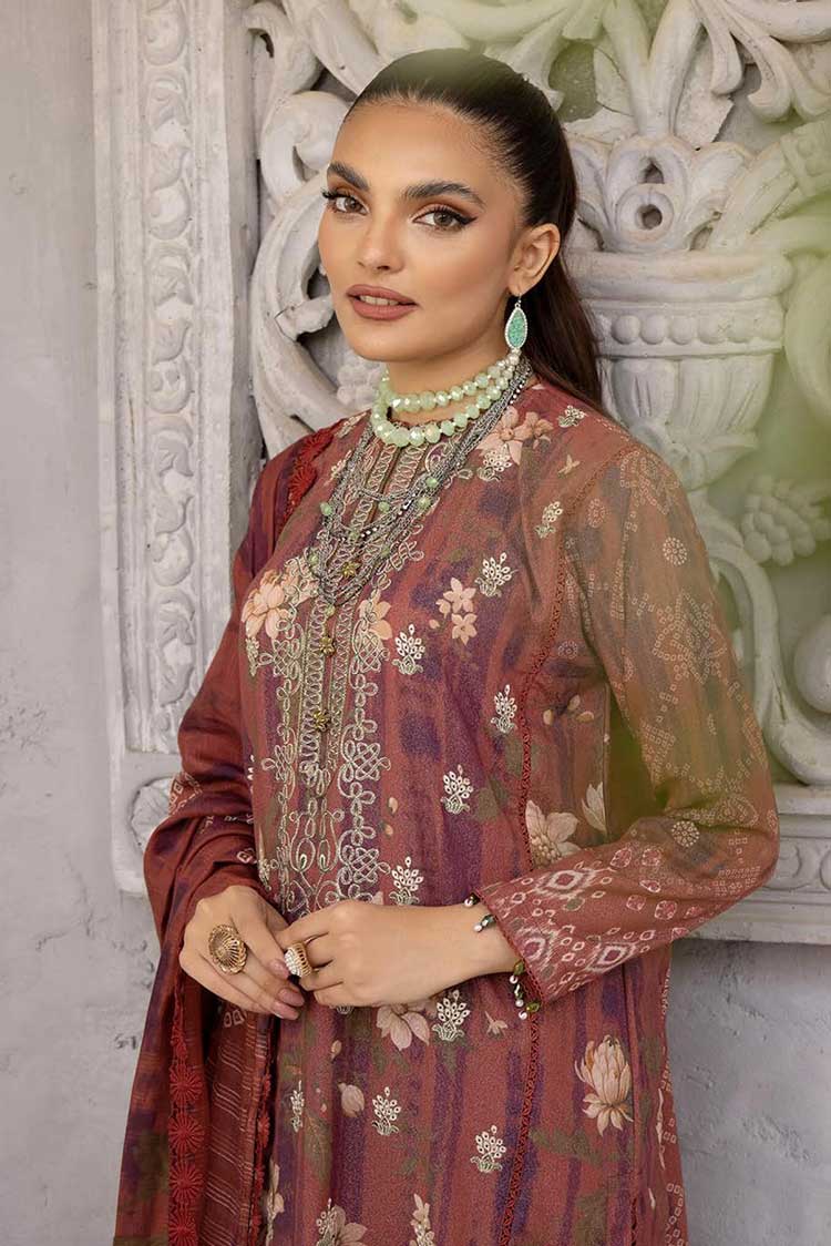 Picture of Shaista - Design 185 Maira Embroidered Karandi Collection - Available at Raja Sahib