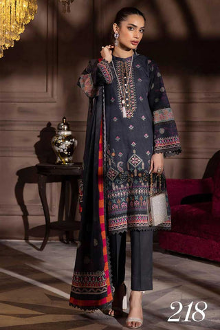 Design 218 Aleena Embroidered Khaddar Collection