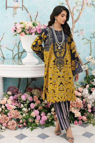 BLW3 02A Belle Printed Embroidered 2 PC Khaddar Fall Winter Collection