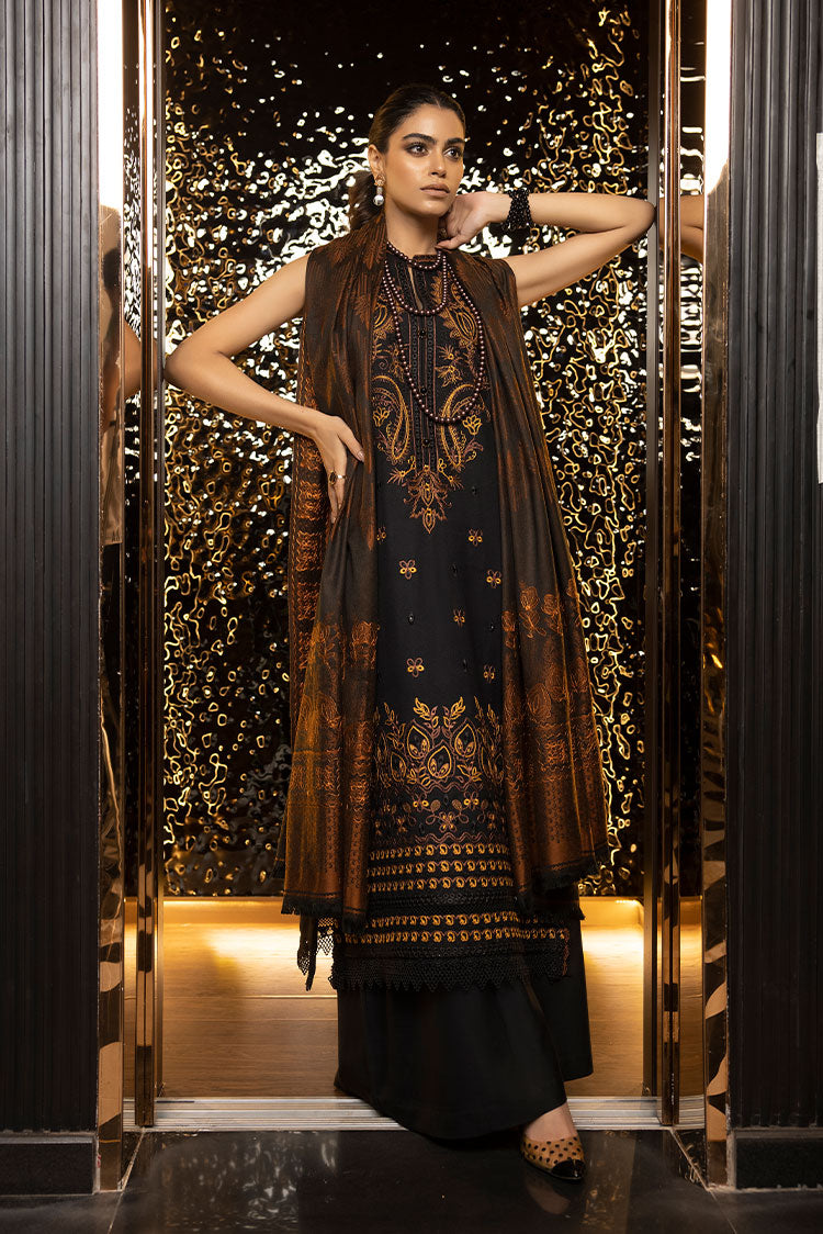 Picture of Humdum - Zimal Embroidered Wool Jacquard Collection - ZM-01 - Available at Raja Sahib