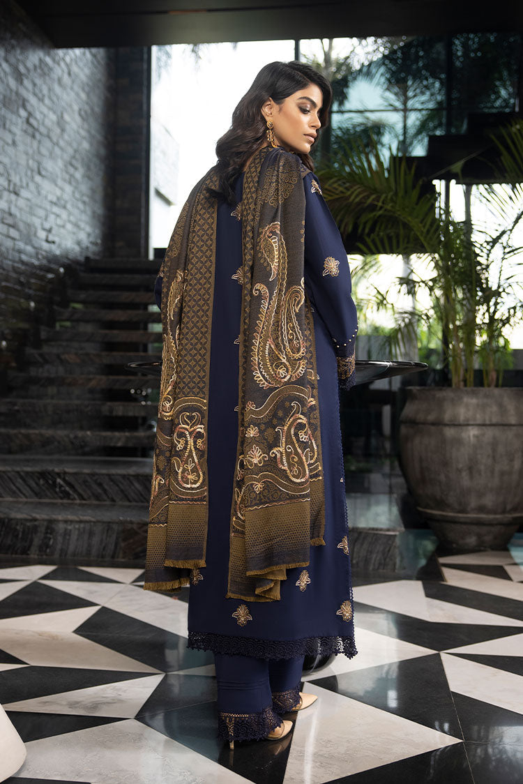 Picture of Humdum - Zimal Embroidered Wool Jacquard Collection - ZM-03 - Available at Raja Sahib