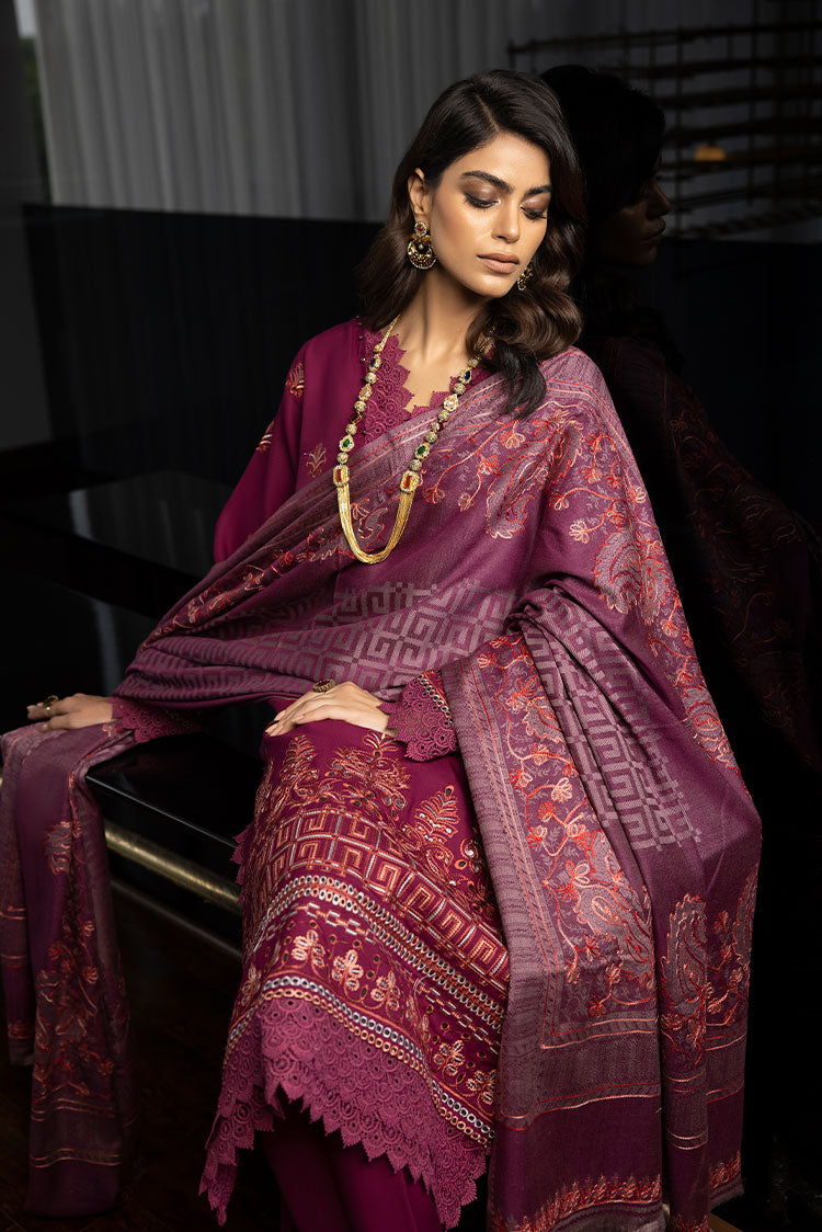 Picture of Humdum - Zimal Embroidered Wool Jacquard Collection - ZM-05 - Available at Raja Sahib