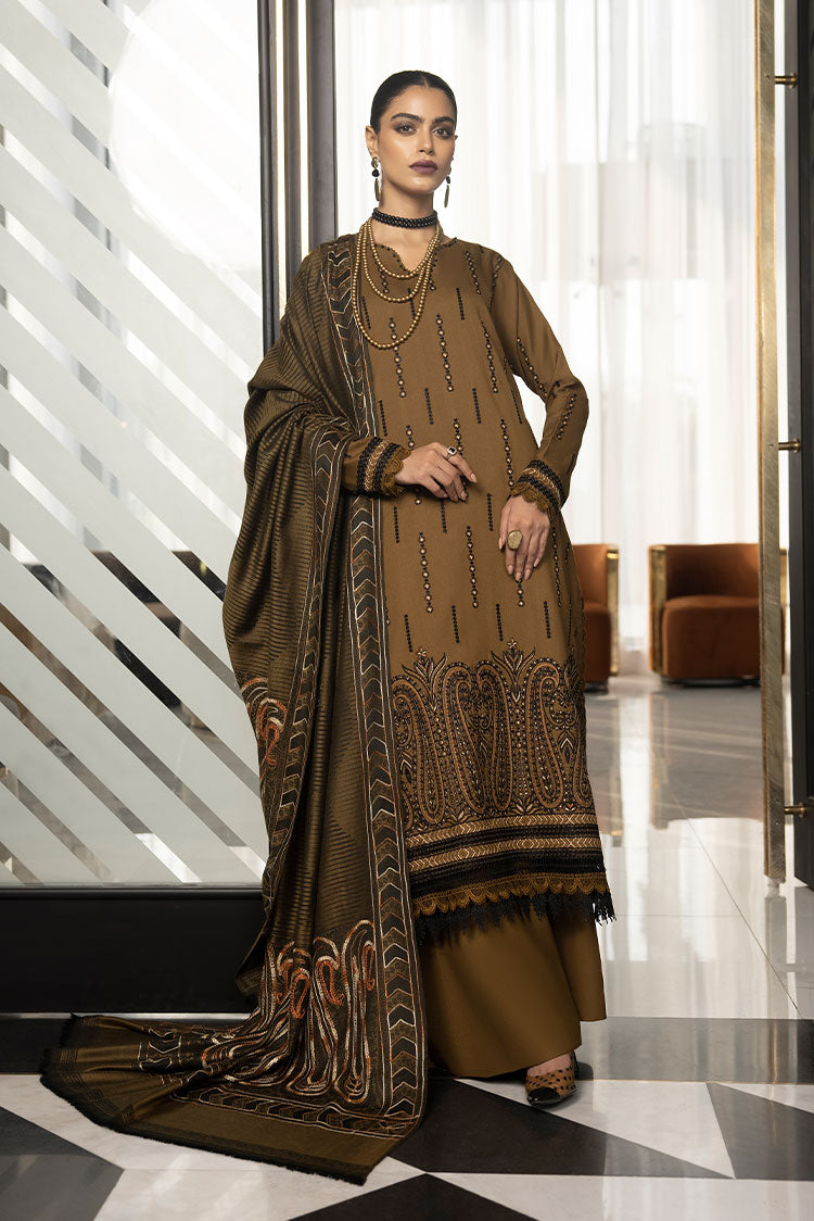 Picture of Humdum - Zimal Embroidered Wool Jacquard Collection - ZM-06 - Available at Raja Sahib