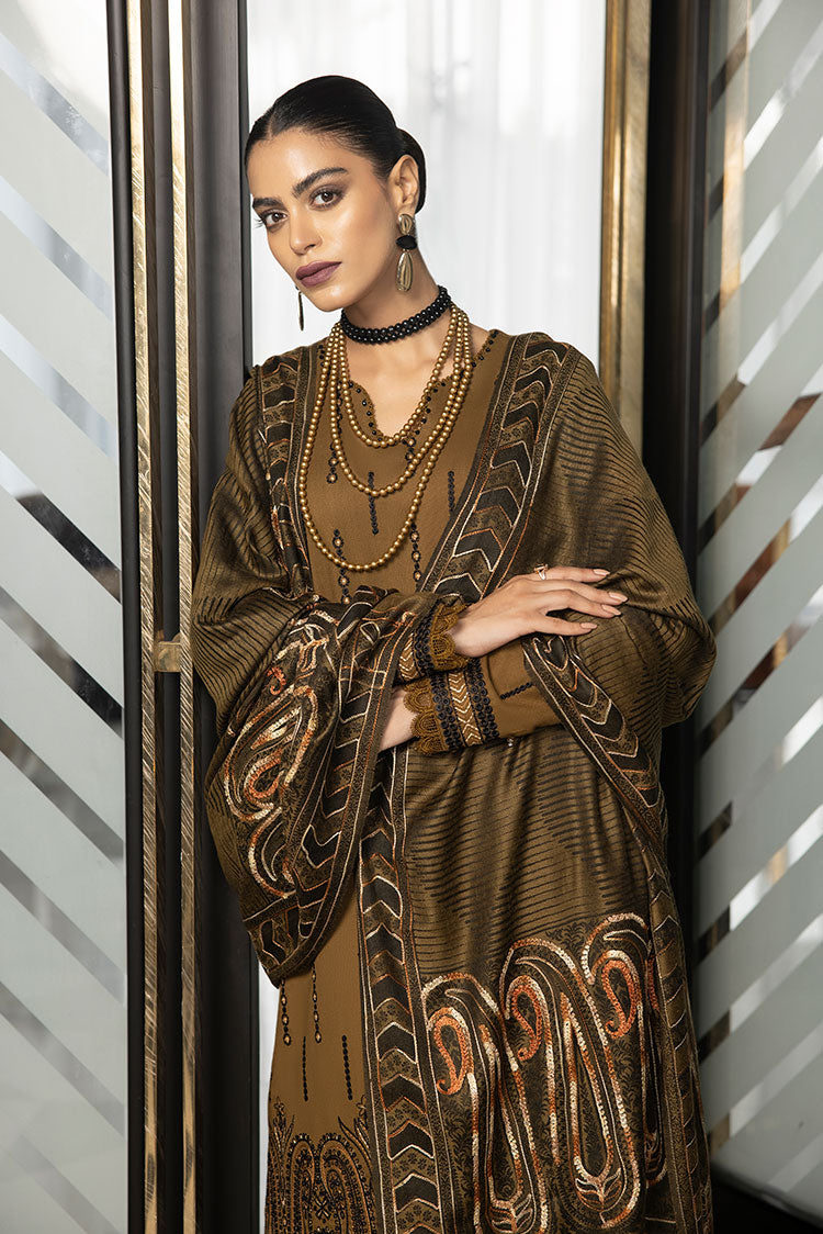 Picture of Humdum - Zimal Embroidered Wool Jacquard Collection - ZM-06 - Available at Raja Sahib