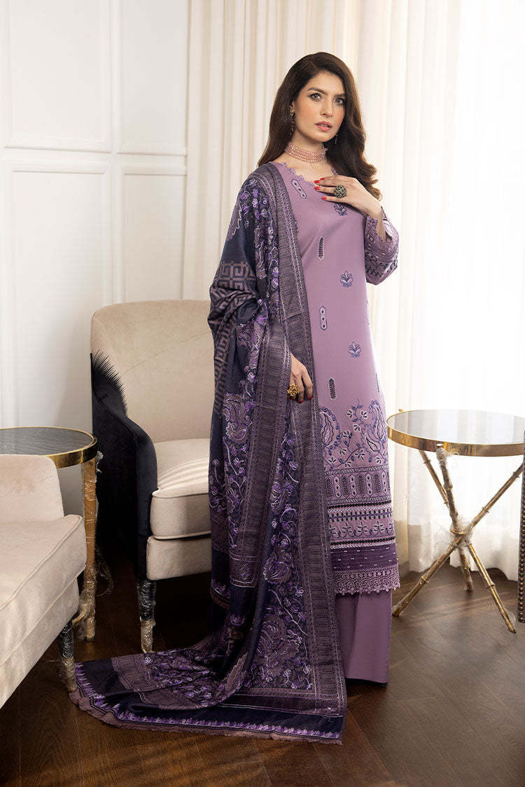 Picture of Humdum - Zimal Embroidered Wool Jacquard Collection - ZM-07 - Available at Raja Sahib