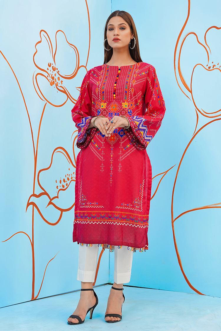 Picture of Ellena - 1-PC Stitched Jacquard Kurti - Available at Raja Sahib