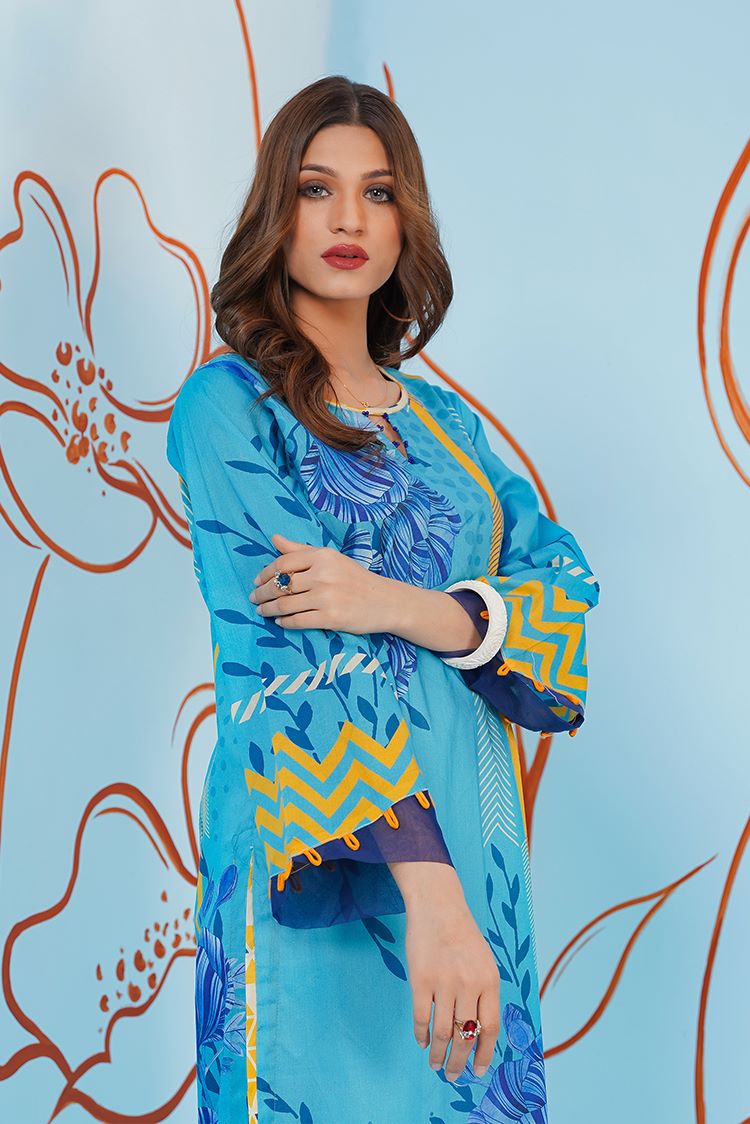 Picture of Ellena - 1-PC Stitched Jacquard Kurti - Available at Raja Sahib