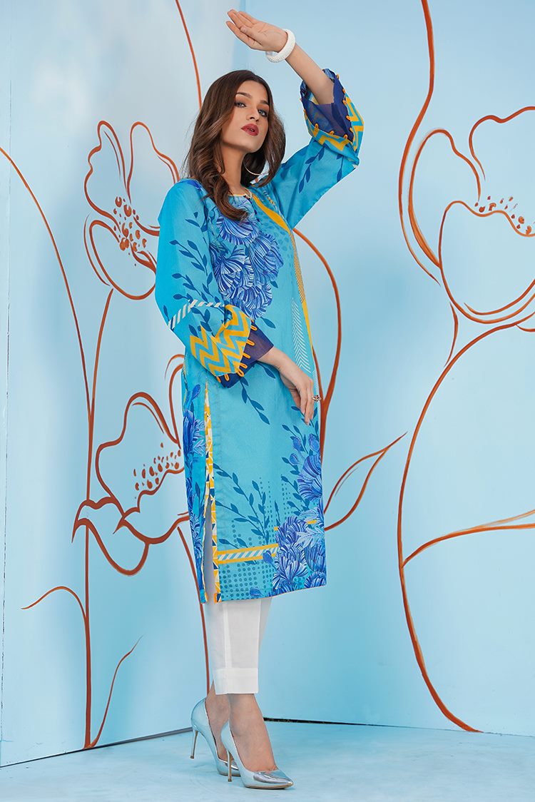 Picture of Ellena - 1-PC Stitched Jacquard Kurti - Available at Raja Sahib