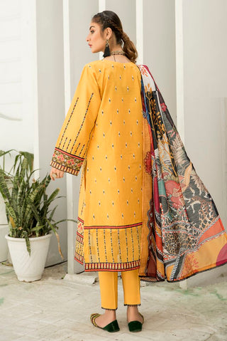 Ellena - 3-PC Stitched Cambric Cotton Suit