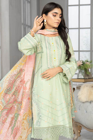 Ellena - 3-PC Stitched Cambric Cotton Suit