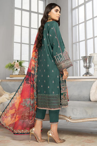 Ellena - 3-PC Stitched Cambric Cotton Suit