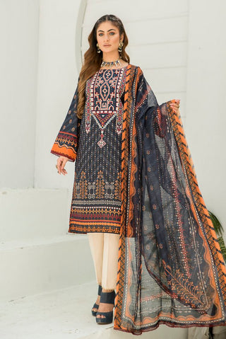 Ellena - 3-PC Stitched Lawn Suit