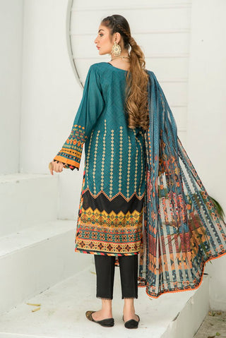 Ellena - 3-PC Stitched Lawn Suit