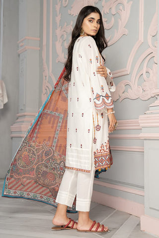 Ellena - 3-PC Stitched Cambric Cotton Suit