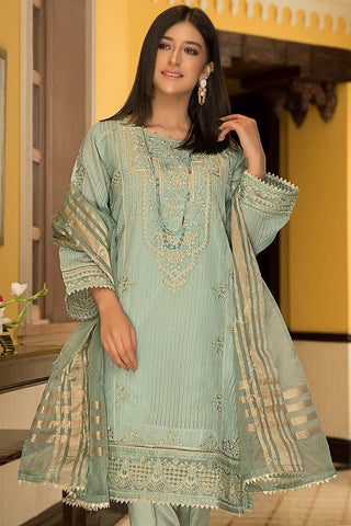 Ellena Embroidered Zari Organza 3-PC Suit