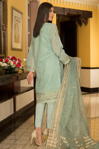 Ellena Embroidered Zari Organza 3-PC Suit