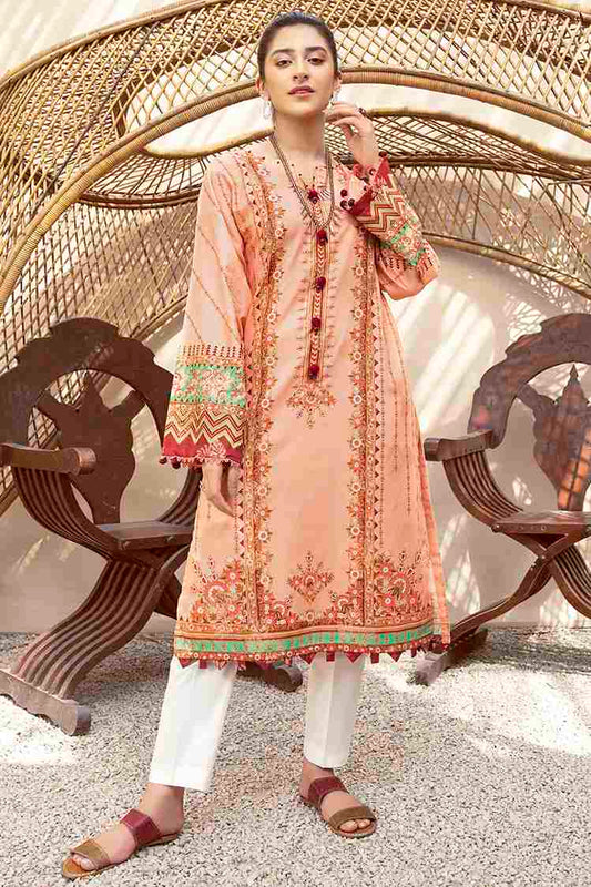 Picture of Ellena - Eris EY-L1-3-05 Printed Jacquard Kurti - Available at Raja Sahib