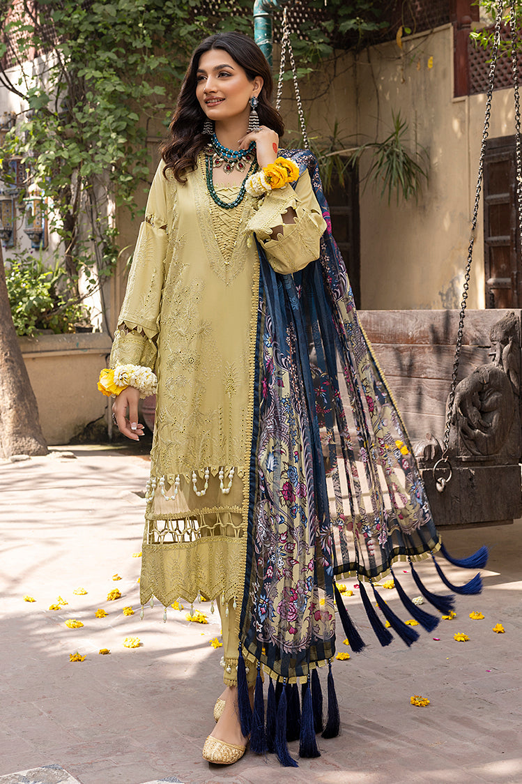 Picture of Ellena - Ghazal EY-4-01 Tehzeeb Chikankari Eid Festive Lawn Collection - Available at Raja Sahib