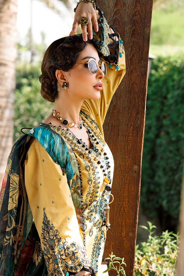 Picture of Ellena - Jasmine 06-Euphoria Festive 3-PC Lawn Suit - Available at Raja Sahib