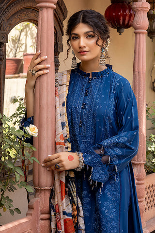 Ellena - Ellena-Kainat EY-4-03 Tehzeeb Chikankari Eid Festive Lawn Collection 2022