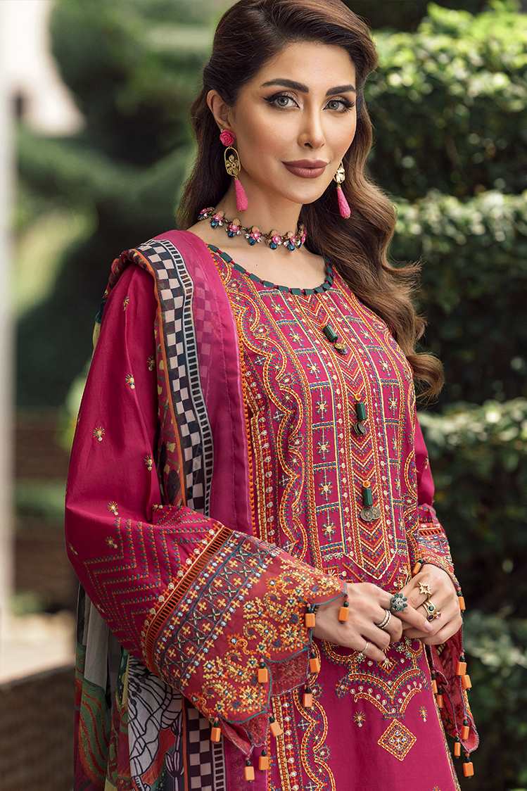 Picture of Ellena - Maroosh 10-Euphoria Festive 3-PC Lawn Suit - Available at Raja Sahib