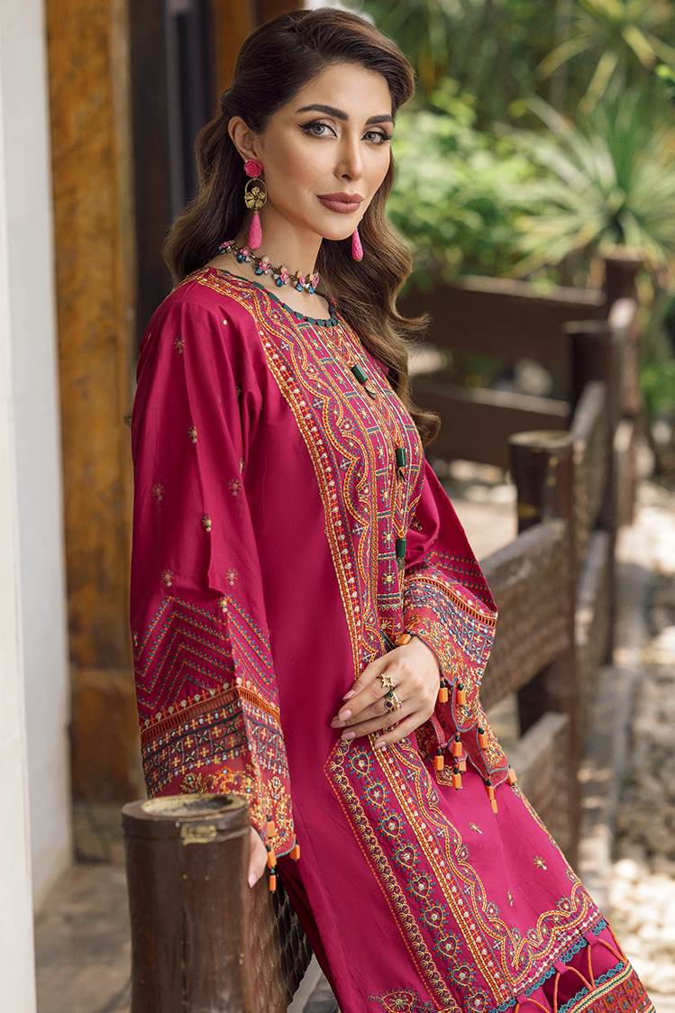 Picture of Ellena - Maroosh 10-Euphoria Festive 3-PC Lawn Suit - Available at Raja Sahib