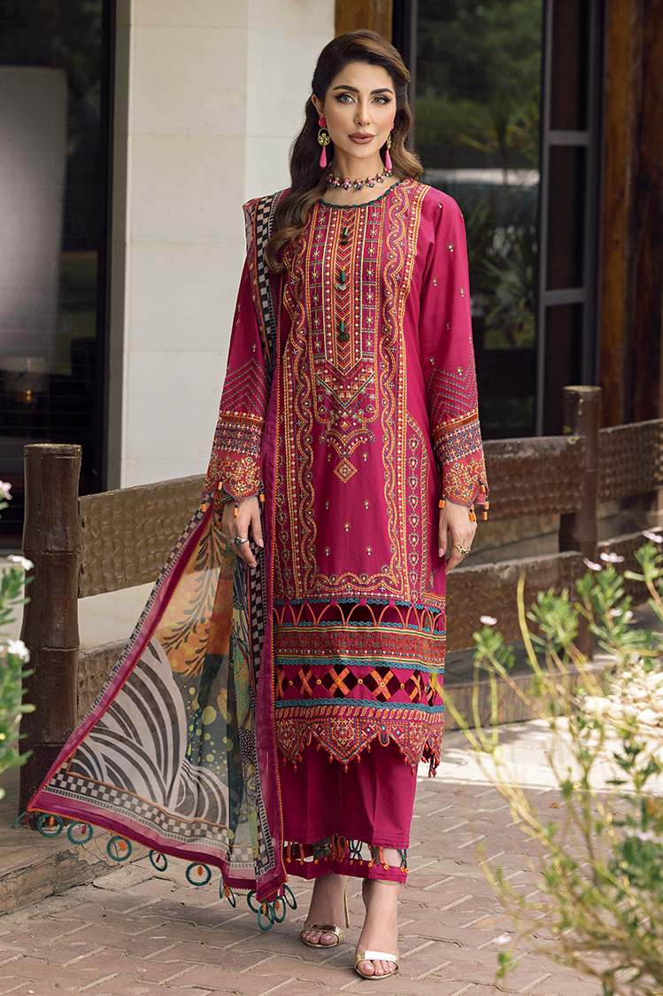 Picture of Ellena - Maroosh 10-Euphoria Festive 3-PC Lawn Suit - Available at Raja Sahib