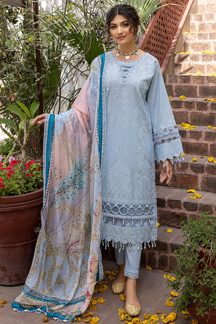 Picture of Ellena - Noori EY-4-07 Tehzeeb Chikankari Eid Festive Lawn Collection - Available at Raja Sahib