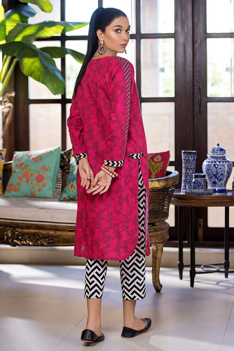 Picture of Ellena - Printed Slub Khaddar 2-PC Suit - Available at Raja Sahib