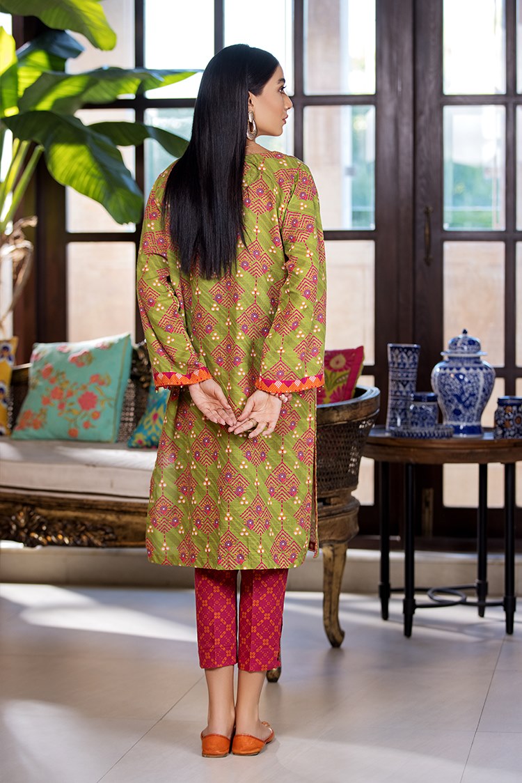 Picture of Ellena - Printed Slub Khaddar 2-PC Suit - Available at Raja Sahib