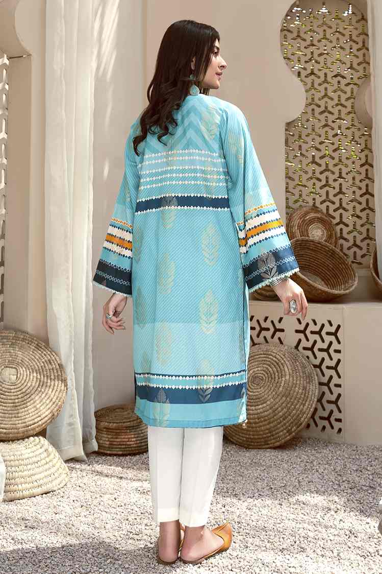 Picture of Ellena - Rania EY-L1-3-01 Printed Jacquard Kurti - Available at Raja Sahib