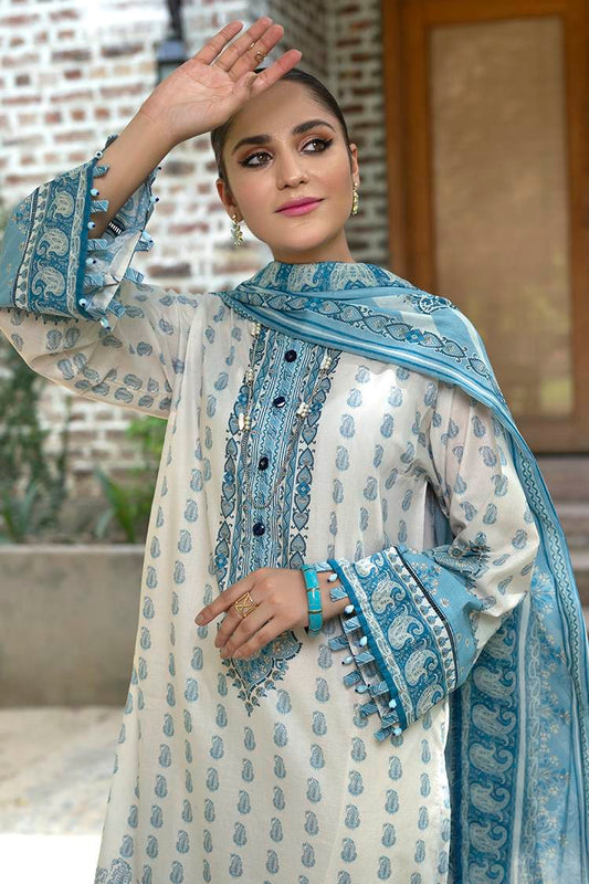 Picture of Ellena - Sarah EY-L3-6-03 Summer Treat Lawn 3-PC Suit - Available at Raja Sahib