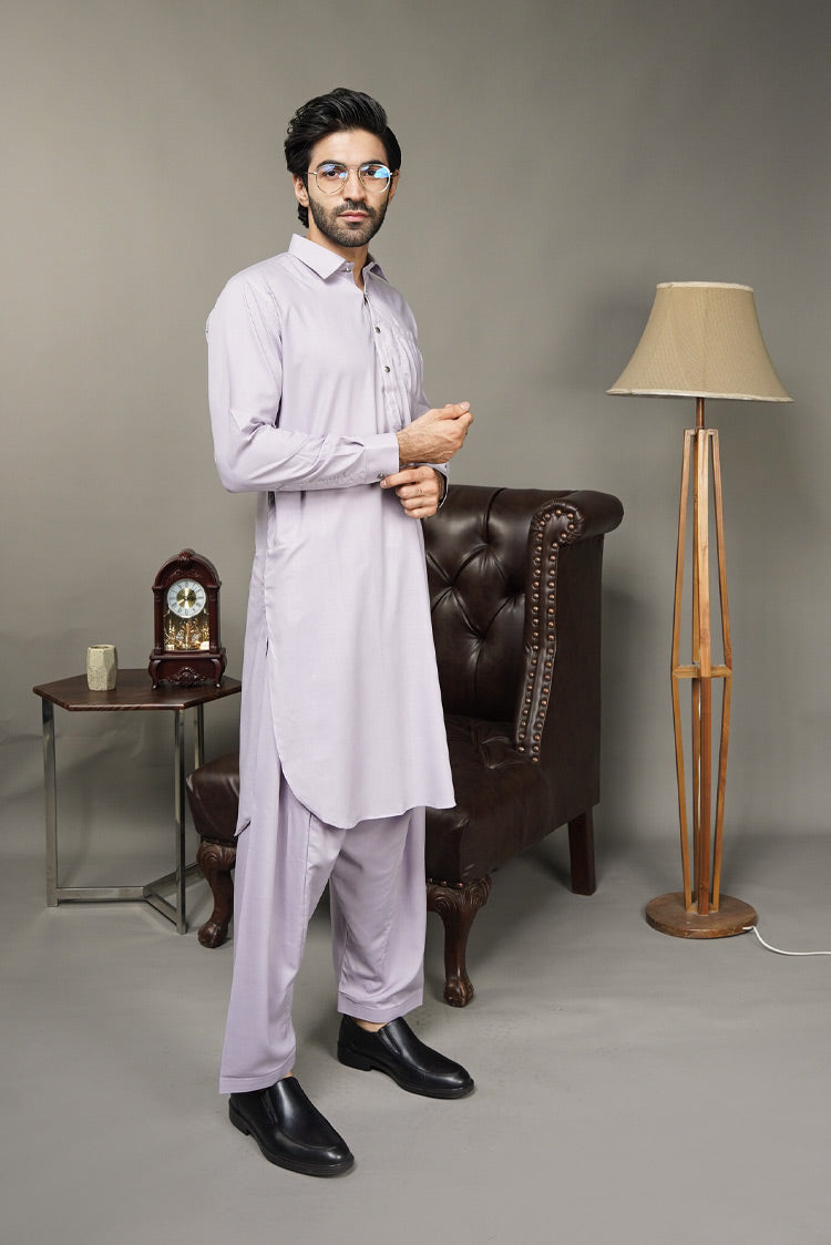 Picture of Black Pearl-Sea Shell Kameez Shalwar - 625LPL - Available at Raja Sahib