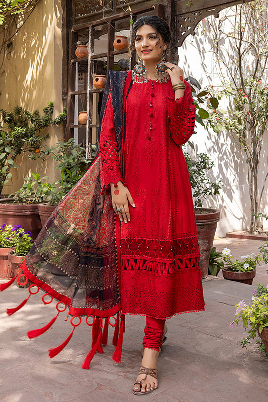 Picture of Ellena - Shahkar EY-4-02 Tehzeeb Chikankari Eid Festive Lawn Collection - Available at Raja Sahib