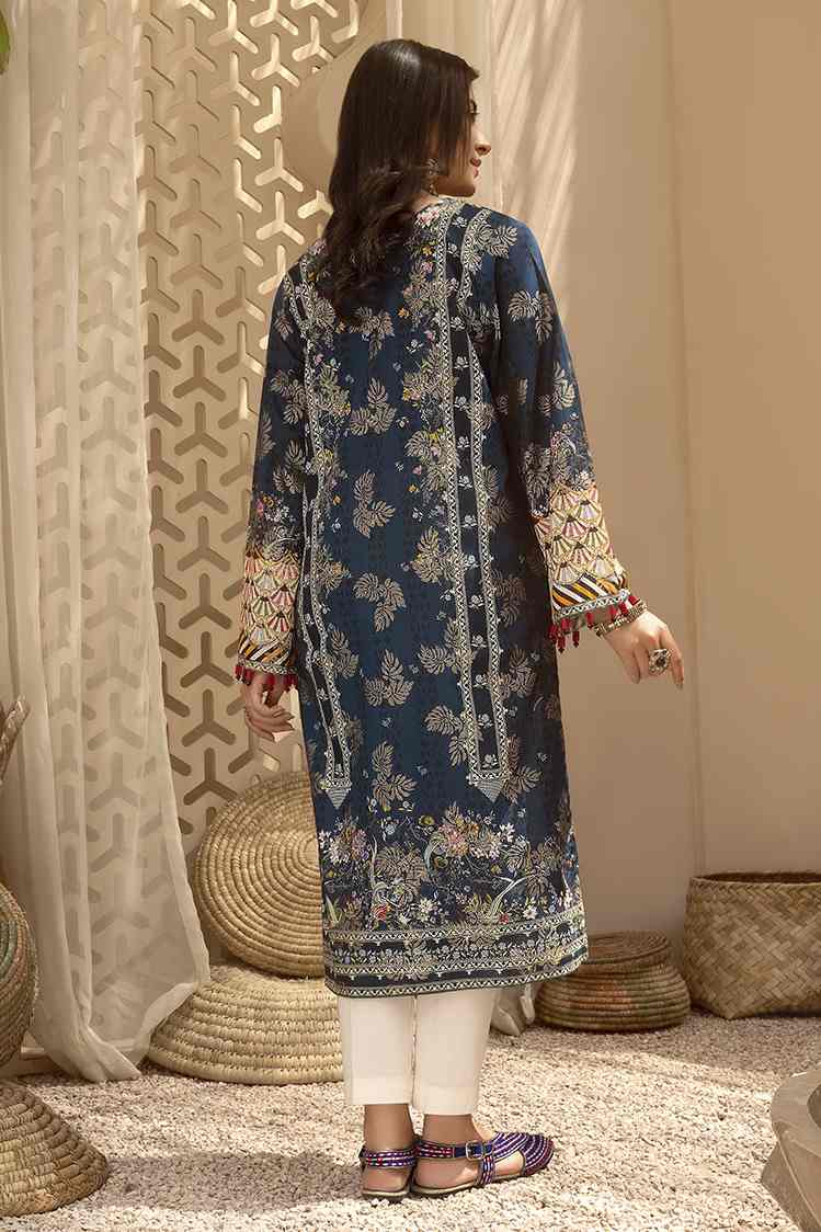 Picture of Ellena - Zella EY-L1-3-06 Printed Jacquard Kurti - Available at Raja Sahib