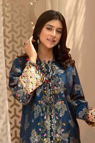 Picture of Ellena - Zella EY-L1-3-06 Printed Jacquard Kurti - Available at Raja Sahib